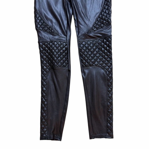 Spanx Quilted Faux Leather Leggings - Picture 4 of 9